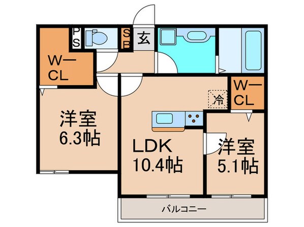 Brillanteの物件間取画像